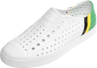 Native Jefferson Water Friendly Perforated Sneaker in White/Black/Green at Nordstrom Rack, Size 10