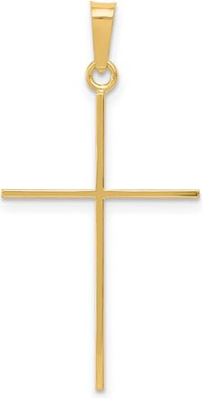 Diamond2Deal 14k Yellow Gold Cross Pendant