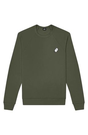 Dalix Ghost Fleece Sweatshirt in Military Green at Nordstrom, Size Xx-Large