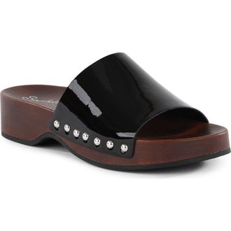 Seychelles City Lights Slide Sandal in Black at Nordstrom Rack, Size 10
