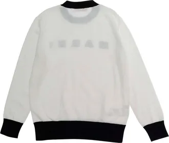 Marni Boys Crew Neck Sweater White Cotton Tops Top