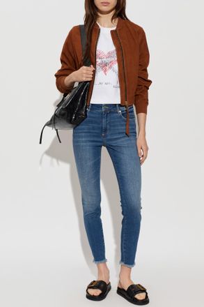 AllSaints Orten Suede Jacket, Womens, Brown