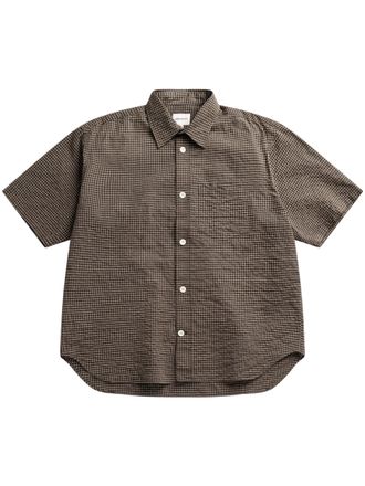 Norse Projects Oversized Check Short-Sleeve Shirt with Classic Collar