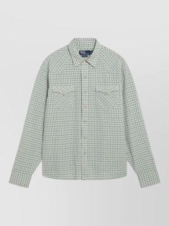 Polo Ralph Lauren checked shirt chest pockets long sleeves