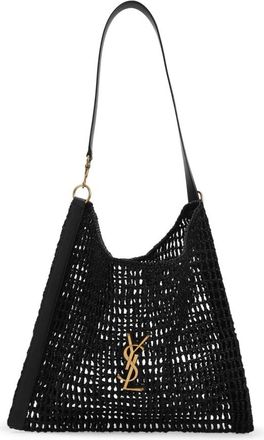 Saint Laurent Rafia Tas - Heren - Schoudertassen - Zwart - ONE Size - Tassen