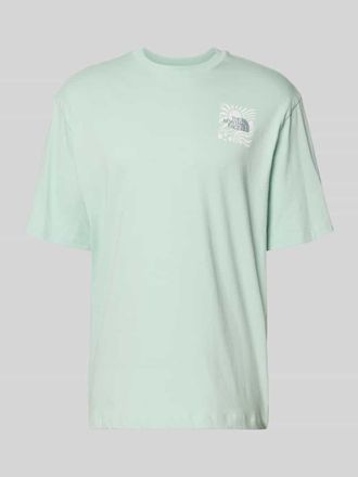 The North Face Oversized T-Shirt mit Logo-Print in Mint, Gr&ouml;&szlig;e XXL