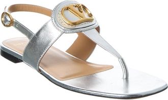 Valentino Vlogo Signature Leather Sandal