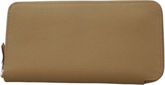 Herm&egrave;s Etoupe Gray Long Wallet (Bi-Fold) (Pre-Owned)