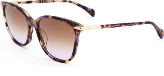Rag & Bone Rag & Bone Womens 55mm Violet Havana Sunglasses