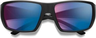 Smith Guides Choice XL 63mm Sunglasses in Black /Rose Blue at Nordstrom