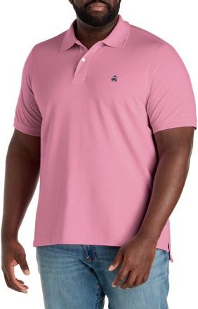 Brooks Brothers Big & Tall Piqu&eacute; Stretch Polo Shirt in Cashmere Rose at Nordstrom, Size Xx-Large