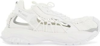 Versace Schoenen, Dames, Wit, 40 EU, Leer, Mercury M_Vs_01 Sneakers