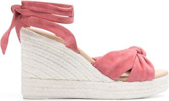 Maneb&igrave; 100mm suede espadrilles - women - Rubber/Calf Leather/Suede - 38 - Orange