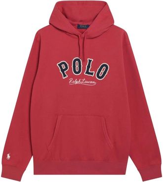 Polo Ralph Lauren Hoodies & sweatvesten, Heren, Rood, S, Katoen, Logo-Detail Hoodie