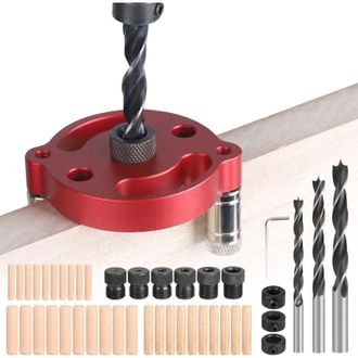 OEM Gabarit De Per&ccedil;age Vertical, Detector De Trous De 2 A 10 Mm Pour Le Travail Du Bois, Jeu De Goujons Auto-centreurs, Gu&iacute;a De Per&ccedil;age Droit Pour Percer 