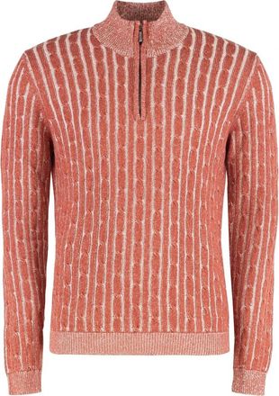 Moorer Denis Sweater - Heren - Coltruien - Veelkleurig - M - Katoen - Truien & Vesten