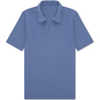Fortela Goose Short Sleeve Polo in Indigo Rinse at Nordstrom, Size X-Small Eu
