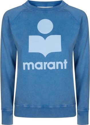 Isabel Marant Millyny Sweatshirt - Dames - Sweatshirts & Hoodies - Blauw - Maat: 2XS Katoen