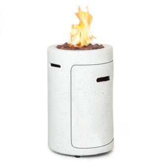 Blumfeldt Blumfeldt Chimenea De Gas Crete De 13 Kw Gas L&iacute;quido Acero Inoxidable