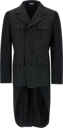 Comme Des Garçons Black Double Layer Jacket Blazer