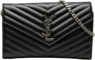 Saint Laurent Borsa a tracolla pre-loved trapuntata - - Pre-owned - Donna - Nero - ONE SIZE