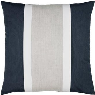 Elaine Smith Nevis panelled dimensional banded Indoor & Outdoor Woven Accent Pillow in Indigo at Nordstrom, Size 12X20