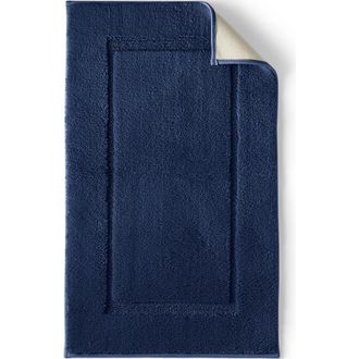 Lands End Cotton Non-skid Contour Bath Rug in Deep Sea Navy at Nordstrom, Size Large/x-Large