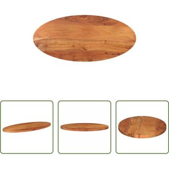 vidaXL vidaXL Tavolo da pranzo - Piano Tavolo 140x60x3,8 cm Ovale in Legno Massello di Acacia