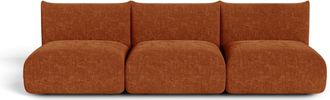 Sia Home Sof&aacute; modular 5 plazas terciopelo de chenilla terracota