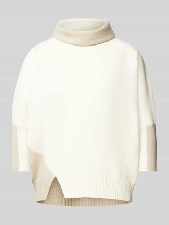 someday Someday Wollpullover im Woll-Kaschmir-Mix mit Rollkragen Modell Temily in Ecru, Gr&ouml;&szlig;e S
