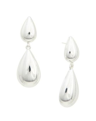 Crystal Haze Silver Plated Dangle Earrings