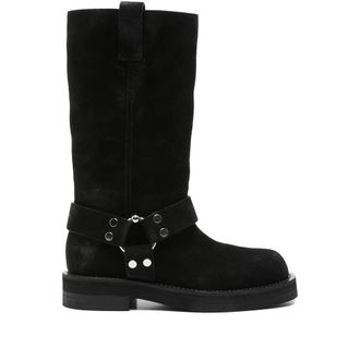 3Juin Demi Buckle-strap Suede Boots