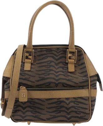 Fendi Pre-owned Handbags, female, Brown, Size: ONE SIZE Pre-owned Vintage Shoulder Bag