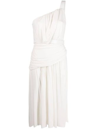 Alberta Ferretti flared midi dress - women - Viscose - 42 - White
