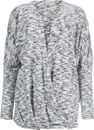 Pinko I Sing Sweater - Dames - Vesten - Grijs - S - Katoen - Truien & Vesten