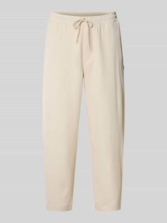 Review Hose mit elastischem Bund in Plissee-Optik in Ecru, Gr&ouml;&szlig;e XXL