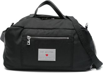 Love Moschino logo-plaque holdall - women - Polyurethane/Polyester - One Size - Black