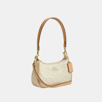Coach Womens Teri Mini Crossbody Bag In Signature Leather - Yellow - One Size