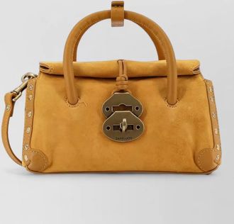 Zanellato dotta baby suede shoulder crossbody bag