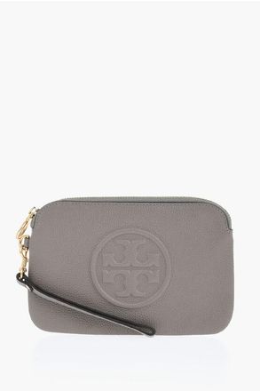 Tory Burch Textured Leather Clutch with Wrist Strap size Unica