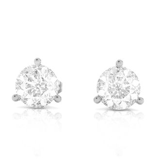 Vir Jewels 4 cttw Lab Grown Diamond Stud Earrings in 14K Gold With Push Backs For Women
