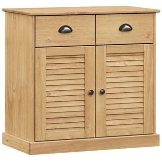 vidaXL Vidaxl - Aparador Con Cajones Vigo Madera Maciza Pino 78x40x75 Cm