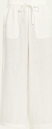 TWP Main St. Washed Hemp Denim Wide-Leg Pants