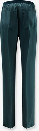 Tom Ford Womens Satin Trousers Green Silk