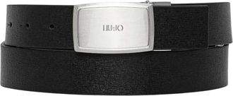 Liu Jo Leren Riem - Heren - Riemen - Zwart - 95 CM - Leer - Accessoires