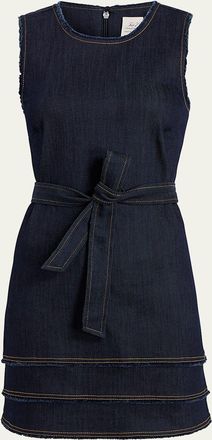 Cinq &agrave; Sept Mindie Sleeveless Denim Mini Dress