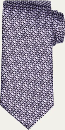 Tom Ford Mens Linen Jacquard Tie