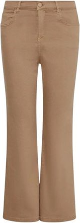 Marella Dames, Broeken, Beige, Maat: L Katoen