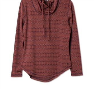 Kavu Womens Skylar Cowl Neck Sweater In Sunset Knit