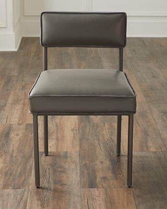 Arteriors Topanga Leather Dining Side Chair